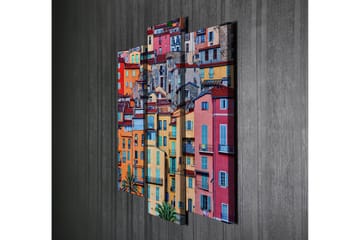 Dekorativ Canvasbilde 3-Deler 45x20 cm - Flerfarget - Interiør - Maleri & posters - Lerretsbilder