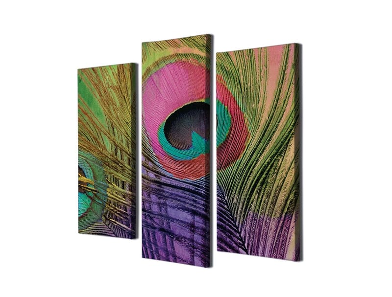 Dekorativ Canvasbilde 3-Deler 45x20 cm - Flerfarget - Interiør - Maleri & posters - Lerretsbilder