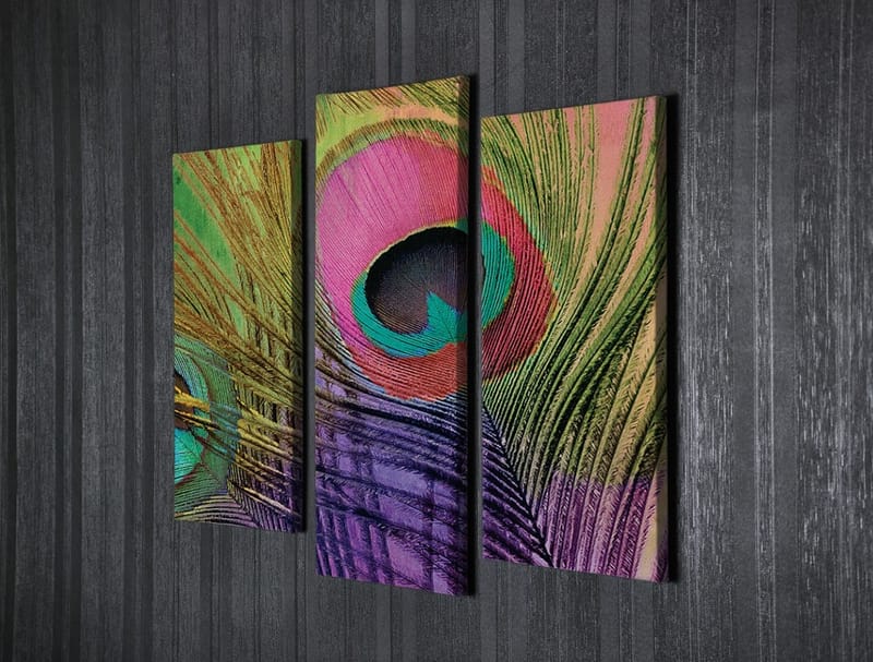 Dekorativ Canvasbilde 3-Deler 45x20 cm - Flerfarget - Interiør - Maleri & posters - Lerretsbilder