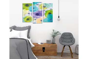 Dekorativ Canvasbilde 3-Deler 45x20 cm - Flerfarget - Interiør - Maleri & posters - Lerretsbilder