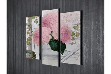 Dekorativ Canvasbilde 3-Deler 45x20 cm - Flerfarget - Interiør - Maleri & posters - Lerretsbilder
