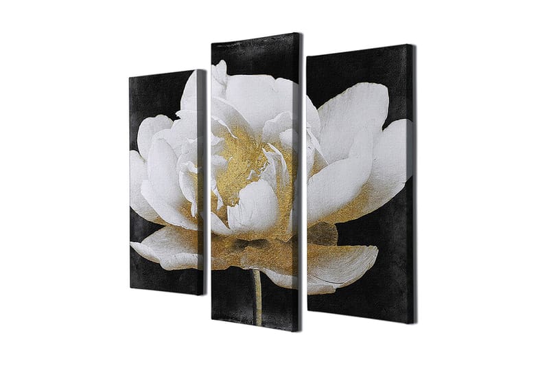 Dekorativ Canvasbilde 3-Deler 45x20 cm - Flerfarget - Interiør - Maleri & posters - Lerretsbilder