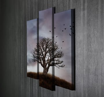 Dekorativ Canvasbilde 3-Deler 45x20 cm - Flerfarget - Interiør - Maleri & posters - Lerretsbilder