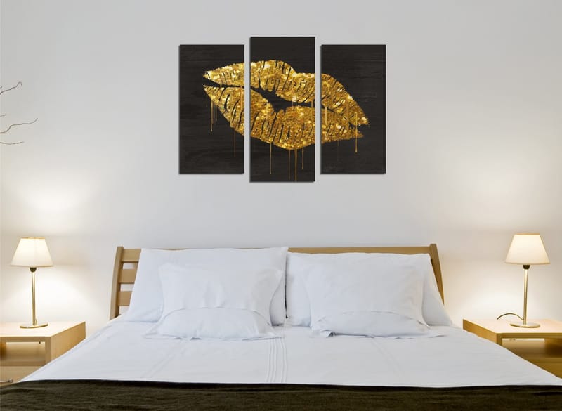 Dekorativ Canvasbilde 3-Deler 45x20 cm - Flerfarget - Interiør - Maleri & posters - Lerretsbilder