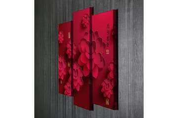 Dekorativ Canvasbilde 3-Deler 45x20 cm - Flerfarget - Interiør - Maleri & posters - Lerretsbilder