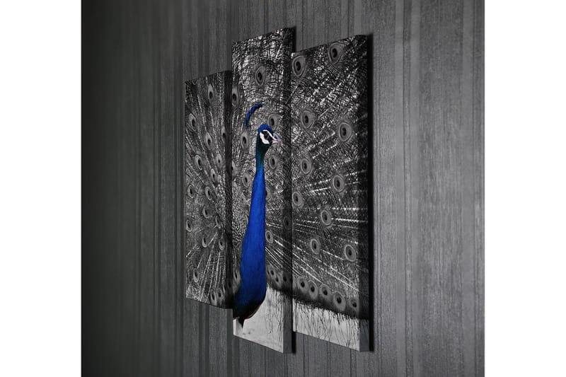 Dekorativ Canvasbilde 3-Deler 45x20 cm - Flerfarget - Interiør - Maleri & posters - Lerretsbilder