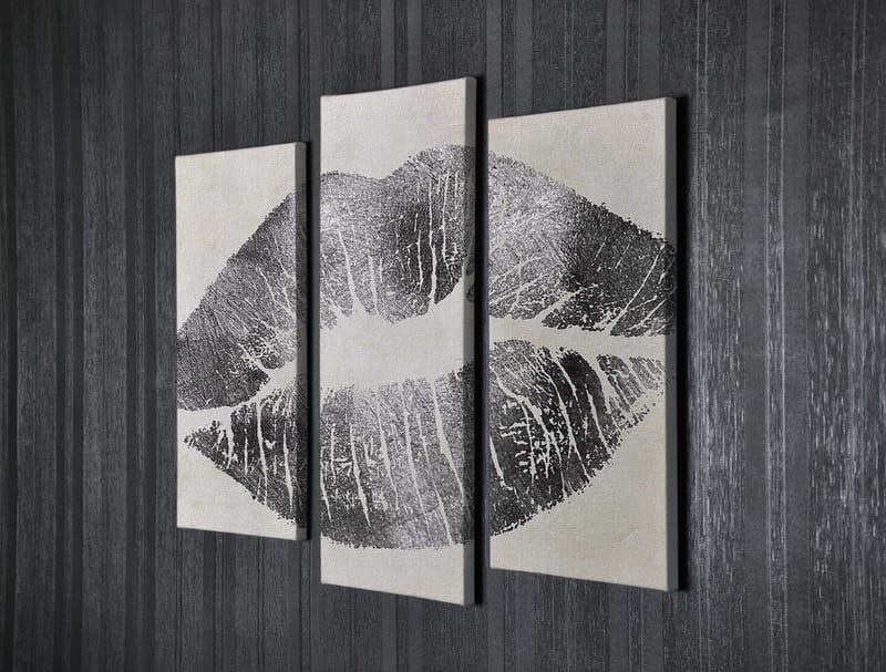 Dekorativ Canvasbilde 3-Deler 45x20 cm - Flerfarget - Interiør - Maleri & posters - Lerretsbilder