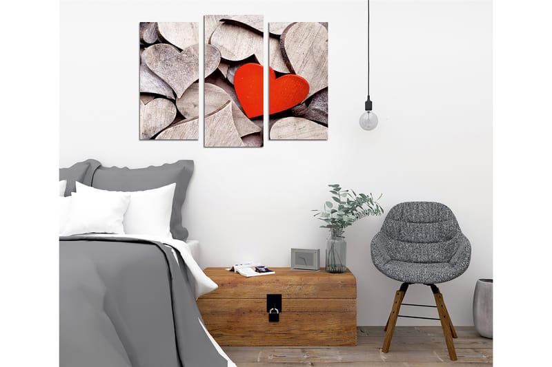 Dekorativ Canvasbilde 3-Deler 45x20 cm - Flerfarget - Interiør - Maleri & posters - Lerretsbilder