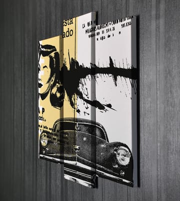 Dekorativ Canvasbilde 3-Deler 45x20 cm - Flerfarget - Interiør - Maleri & posters - Lerretsbilder