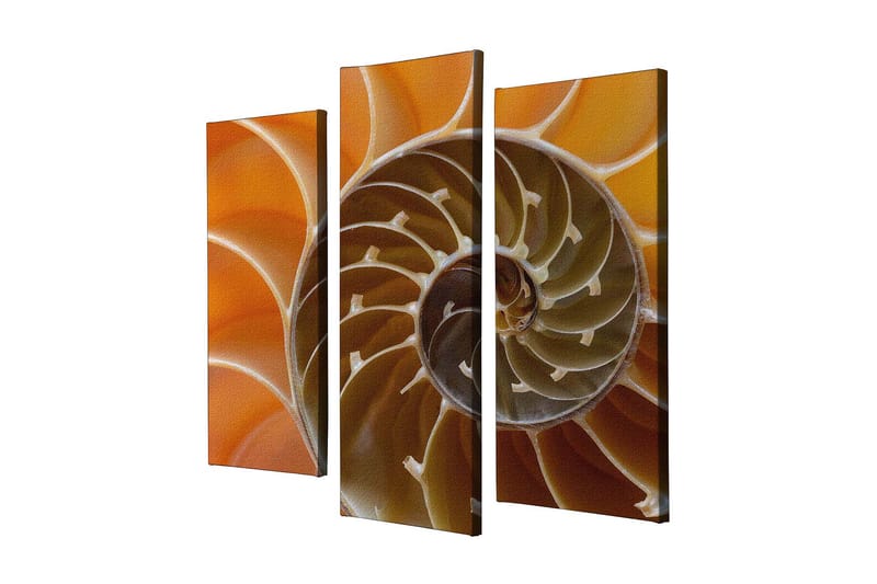 Dekorativ Canvasbilde 3-Deler 45x20 cm - Flerfarget - Interiør - Maleri & posters - Lerretsbilder