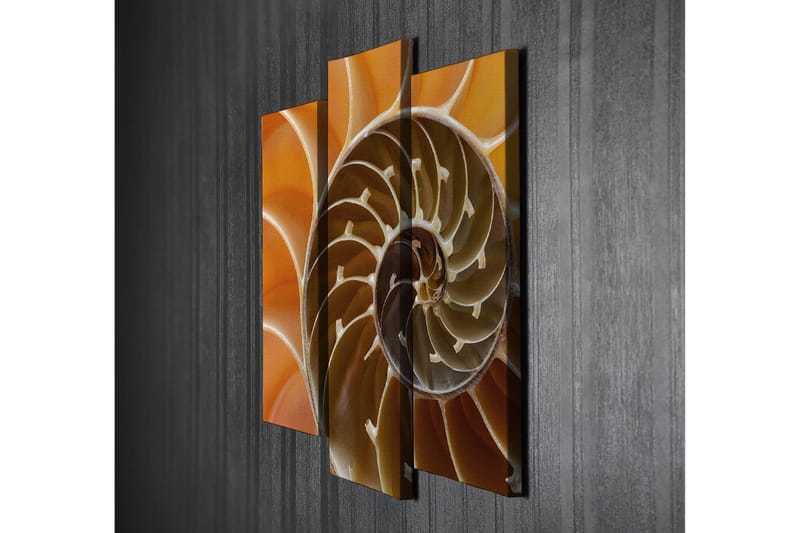 Dekorativ Canvasbilde 3-Deler 45x20 cm - Flerfarget - Interiør - Maleri & posters - Lerretsbilder