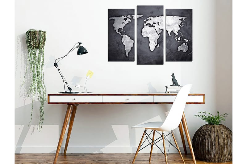 Dekorativ Canvasbilde 3-Deler 45x20 cm - Flerfarget - Interiør - Maleri & posters - Lerretsbilder