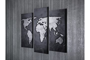 Dekorativ Canvasbilde 3-Deler 45x20 cm - Flerfarget - Interiør - Maleri & posters - Lerretsbilder