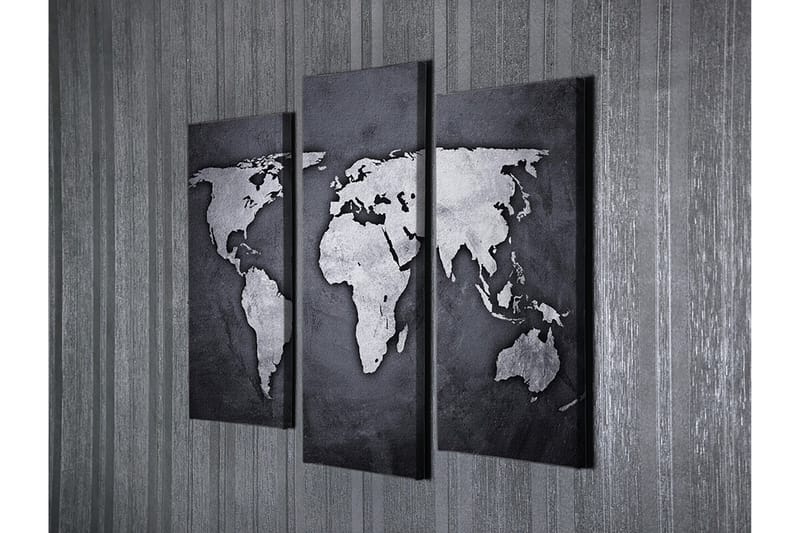Dekorativ Canvasbilde 3-Deler 45x20 cm - Flerfarget - Interiør - Maleri & posters - Lerretsbilder