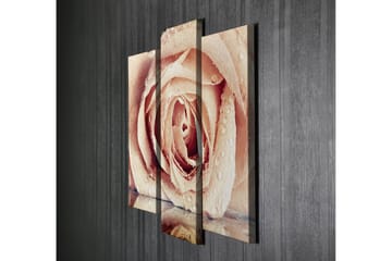 Dekorativ Canvasbilde 3-Deler 45x20 cm - Flerfarget - Interiør - Maleri & posters - Lerretsbilder