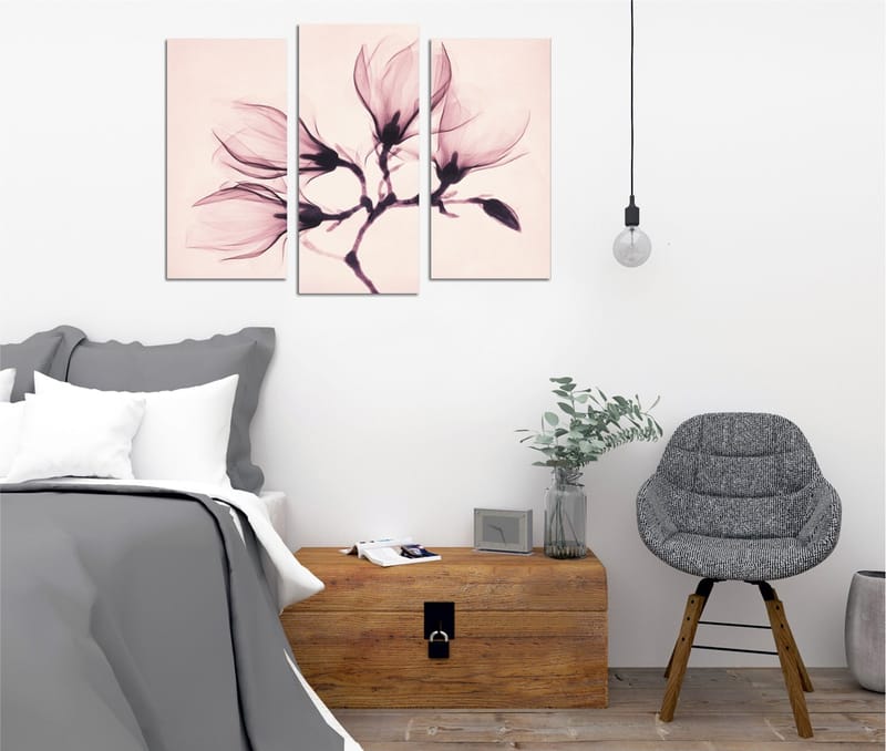 Dekorativ Canvasbilde 3-Deler 45x20 cm - Flerfarget - Interiør - Maleri & posters - Lerretsbilder