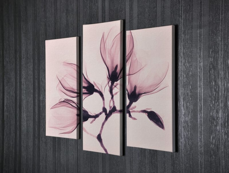 Dekorativ Canvasbilde 3-Deler 45x20 cm - Flerfarget - Interiør - Maleri & posters - Lerretsbilder