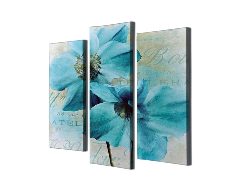 Dekorativ Canvasbilde 3-Deler 45x20 cm - Flerfarget - Interiør - Maleri & posters - Lerretsbilder