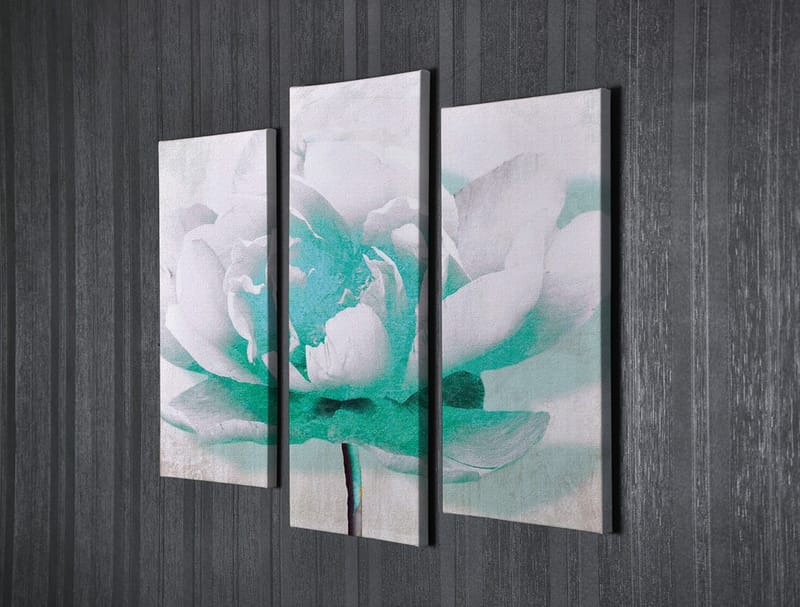 Dekorativ Canvasbilde 3-Deler 45x20 cm - Flerfarget - Interiør - Maleri & posters - Lerretsbilder