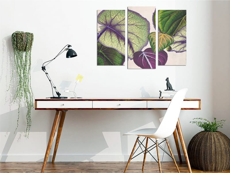 Dekorativ Canvasbilde 3-Deler 45x20 cm - Flerfarget - Interiør - Maleri & posters - Lerretsbilder