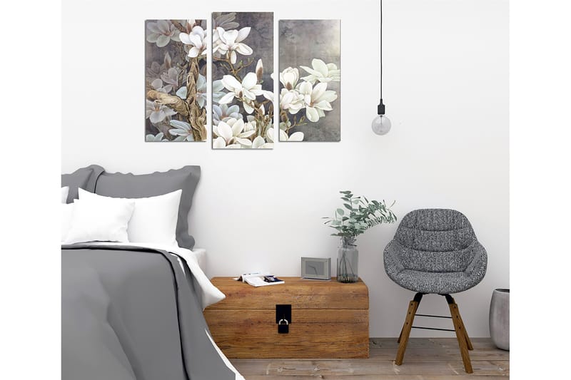 Dekorativ Canvasbilde 3-Deler 45x20 cm - Flerfarget - Interiør - Maleri & posters - Lerretsbilder