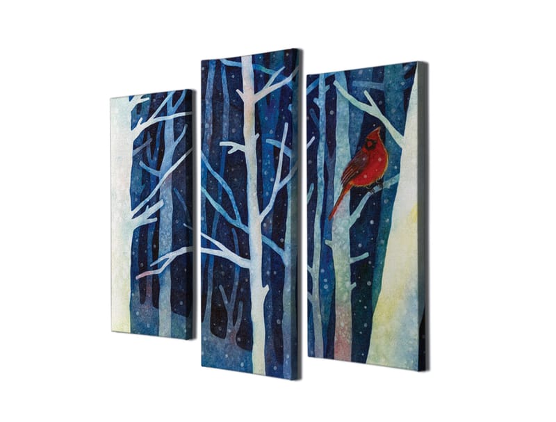 Dekorativ Canvasbilde 3-Deler 45x20 cm - Flerfarget - Interiør - Maleri & posters - Lerretsbilder