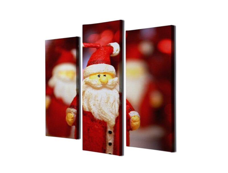 Dekorativ Canvasbilde 3-Deler 45x20 cm - Flerfarget - Interiør - Maleri & posters - Lerretsbilder