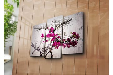 Dekorativ Canvasbilde 3-Deler 45x20 cm - Flerfarget - Interiør - Maleri & posters - Lerretsbilder