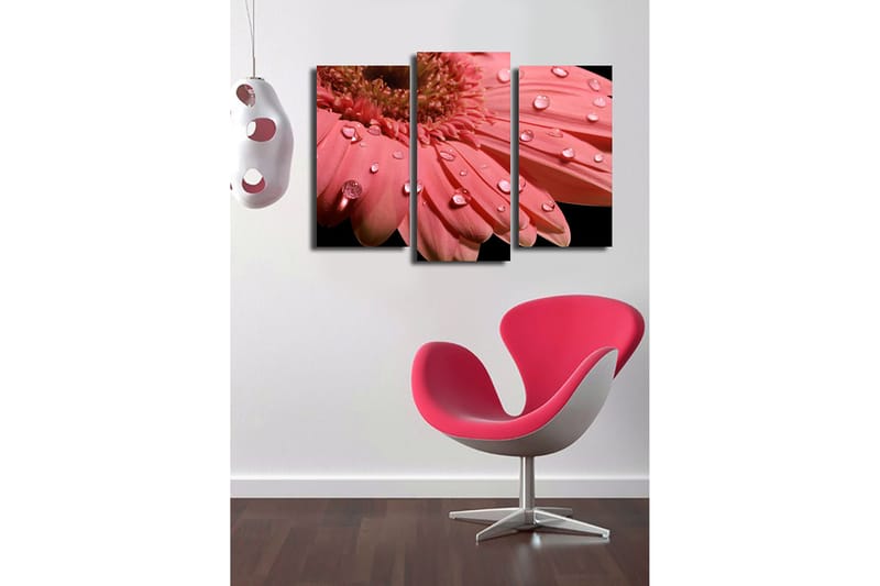 Dekorativ Canvasbilde 3-Deler 45x20 cm - Flerfarget - Interiør - Maleri & posters - Lerretsbilder