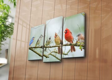 Dekorativ Canvasbilde 3-Deler 45x20 cm - Flerfarget - Interiør - Maleri & posters - Lerretsbilder