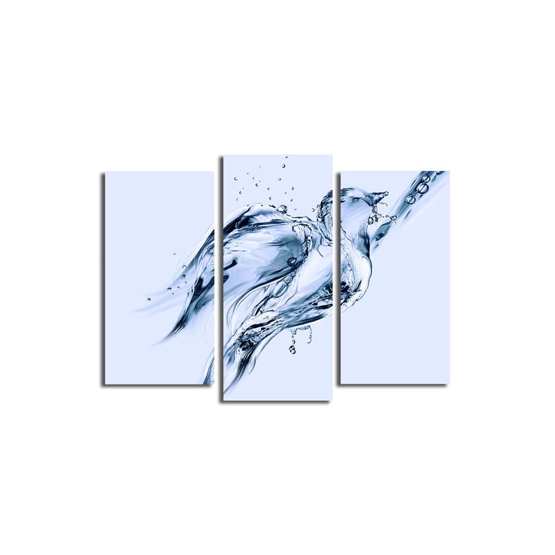 Dekorativ Canvasbilde 3-Deler 45x20 cm - Flerfarget - Interiør - Maleri & posters - Lerretsbilder