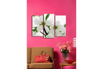 Dekorativ Canvasbilde 3-Deler 45x20 cm - Flerfarget - Interiør - Maleri & posters - Lerretsbilder