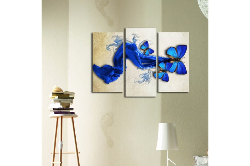 Dekorativ Canvasbilde 3-Deler 45x20 cm - Flerfarget - Interiør - Maleri & posters - Lerretsbilder