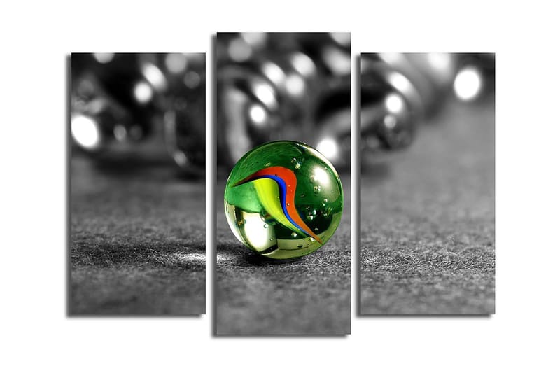 Dekorativ Canvasbilde 3-Deler 45x20 cm, Flerfarget