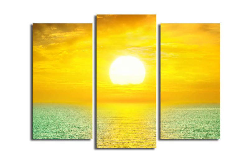 Dekorativ Canvasbilde 3-Deler 45x20 cm, Flerfarget