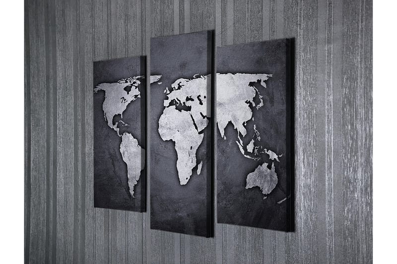 Dekorativ Canvasbilde 3-Deler 45x20 cm - Flerfarget - Interiør - Maleri & posters - Lerretsbilder