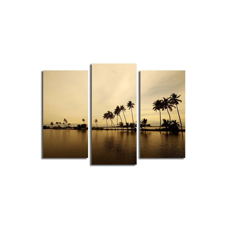 Dekorativ Canvasbilde 3-Deler 45x20 cm, Flerfarget