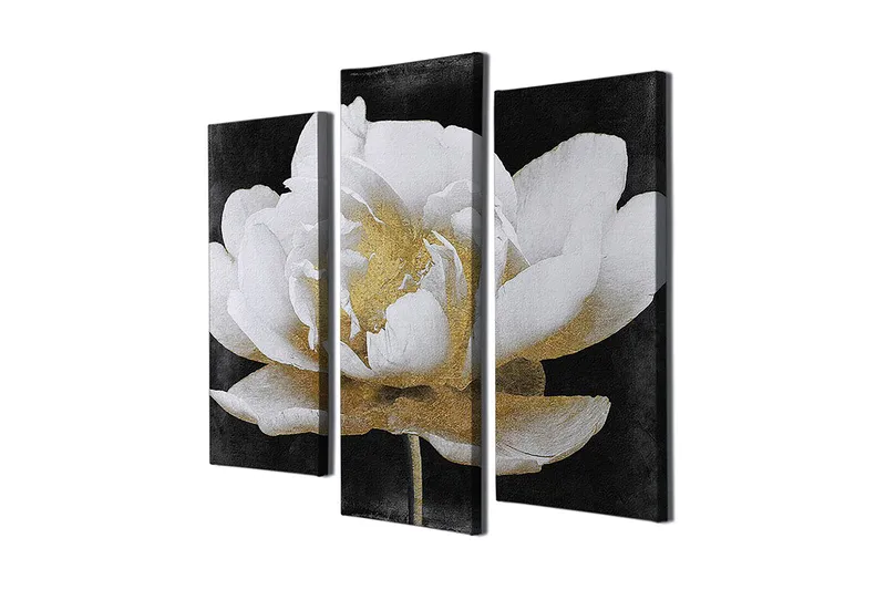 Dekorativ Canvasbilde 3-Deler 45x20 cm, Flerfarget