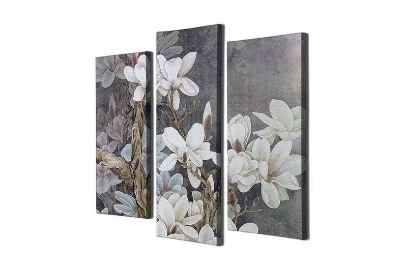 Dekorativ Canvasbilde 3-Deler 45x20 cm, Flerfarget