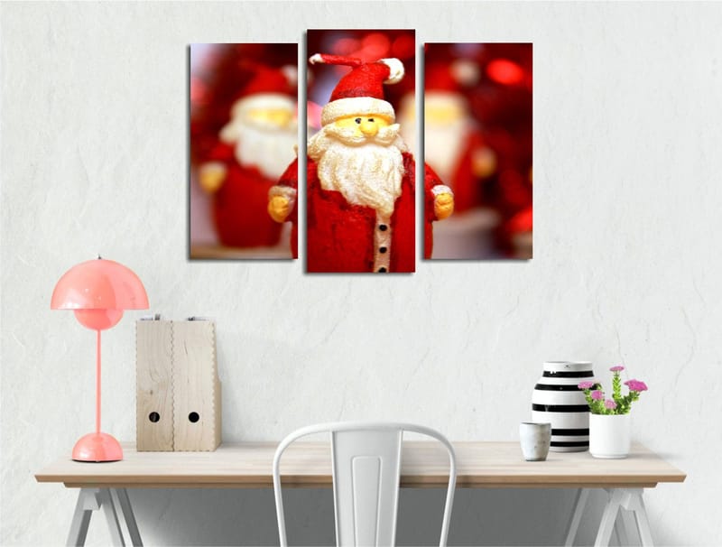 Dekorativ Canvasbilde 3-Deler 45x20 cm, Flerfarget