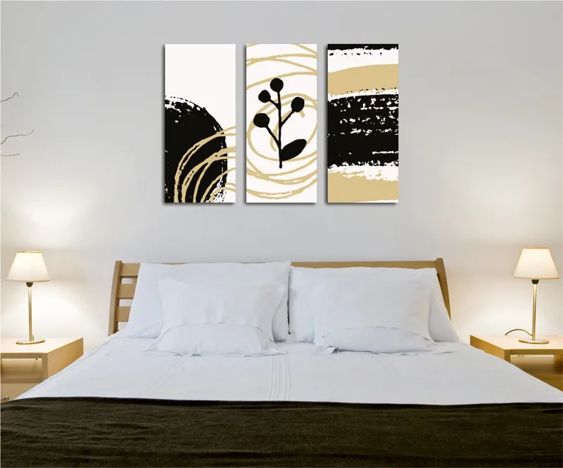 Dekorativ Canvasbilde 3-Deler 45x20 cm, Flerfarget