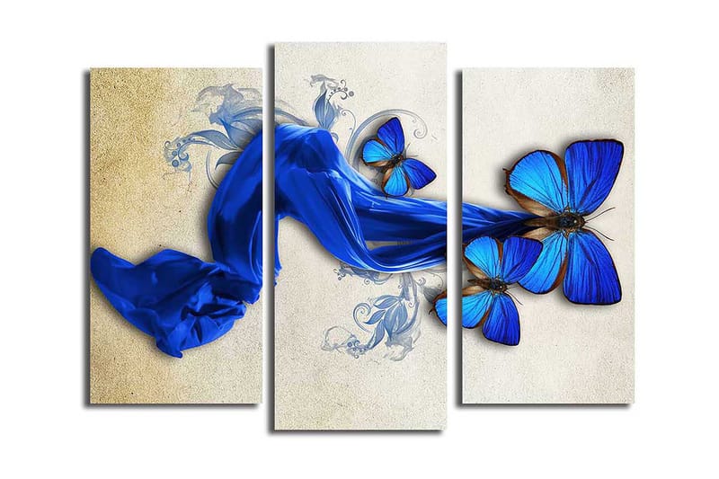 Dekorativ Canvasbilde 3-Deler 45x20 cm, Flerfarget