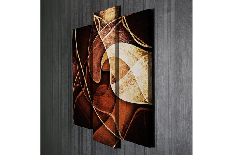 Dekorativ Canvasbilde 3 Deler - Flerfarget - Interiør - Maleri & posters - Lerretsbilder