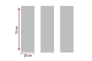 Dekorativ Canvasbilde 3 Deler - Flerfarget - Interiør - Maleri & posters - Lerretsbilder