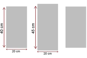 Dekorativ Canvasbilde 3 Deler - Flerfarget - Interiør - Maleri & posters - Lerretsbilder