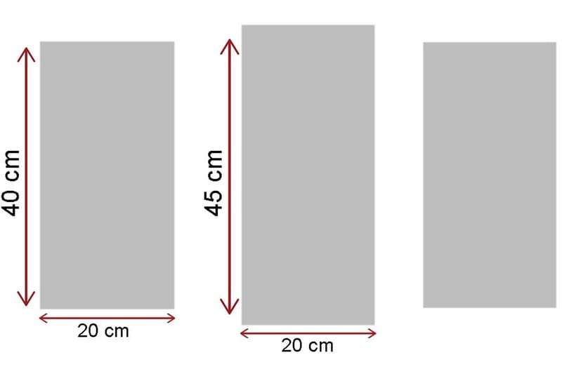 Dekorativ Canvasbilde 3 Deler - Flerfarget - Interiør - Maleri & posters - Lerretsbilder