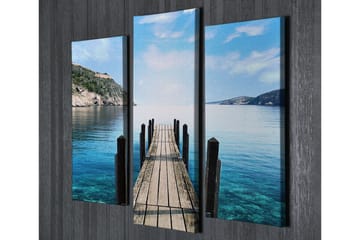 Dekorativ Canvasbilde 3 Deler - Flerfarget - Interiør - Maleri & posters - Lerretsbilder