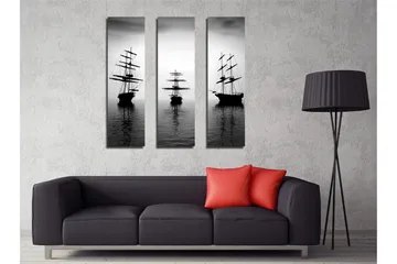 Dekorativ Canvasbilde 3 Deler - Flerfarget - Interiør - Maleri & posters - Lerretsbilder