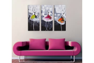 Dekorativ Canvasbilde 3 Deler - Flerfarget - Interiør - Maleri & posters - Lerretsbilder