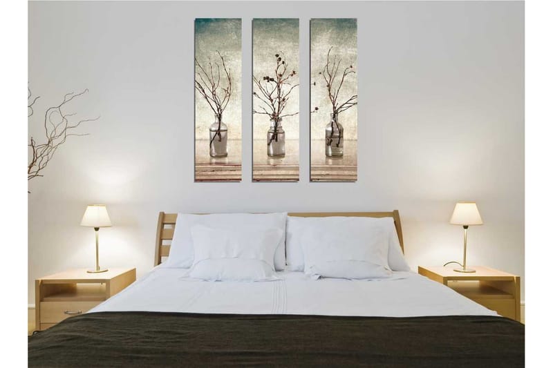Dekorativ Canvasbilde 3 Deler - Flerfarget - Interiør - Maleri & posters - Lerretsbilder